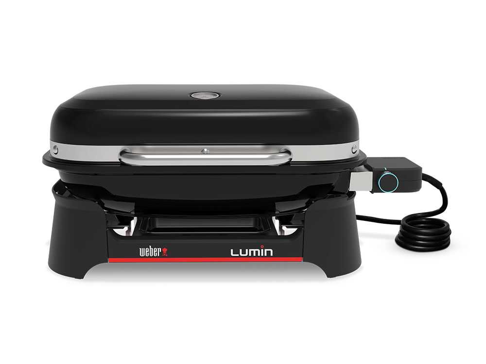 Barbacoa eléctrica portátil – Parrilla 49 x 33 cm – Weber Lumin Black 1502045